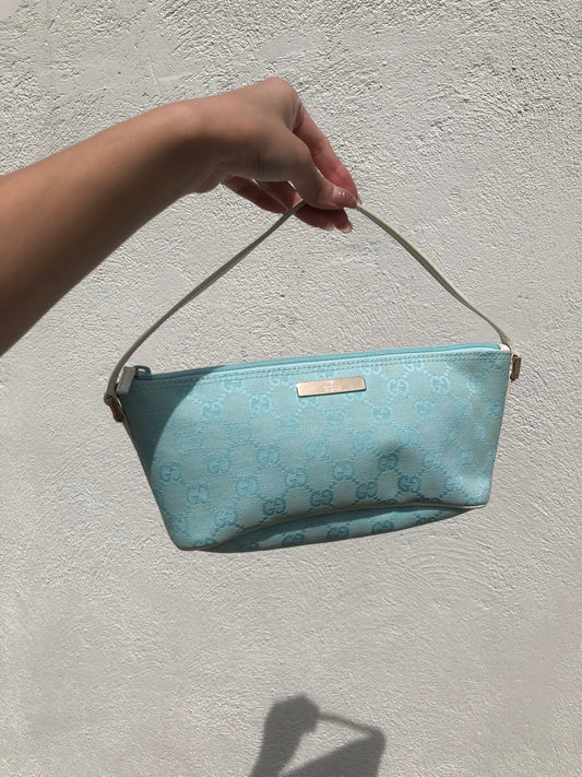 Gucci ice blue boat pochette