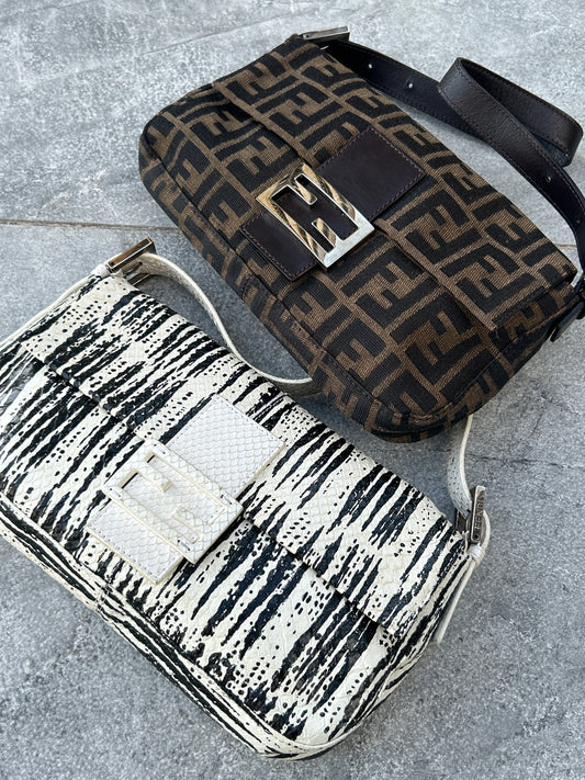 Fendi python baguette