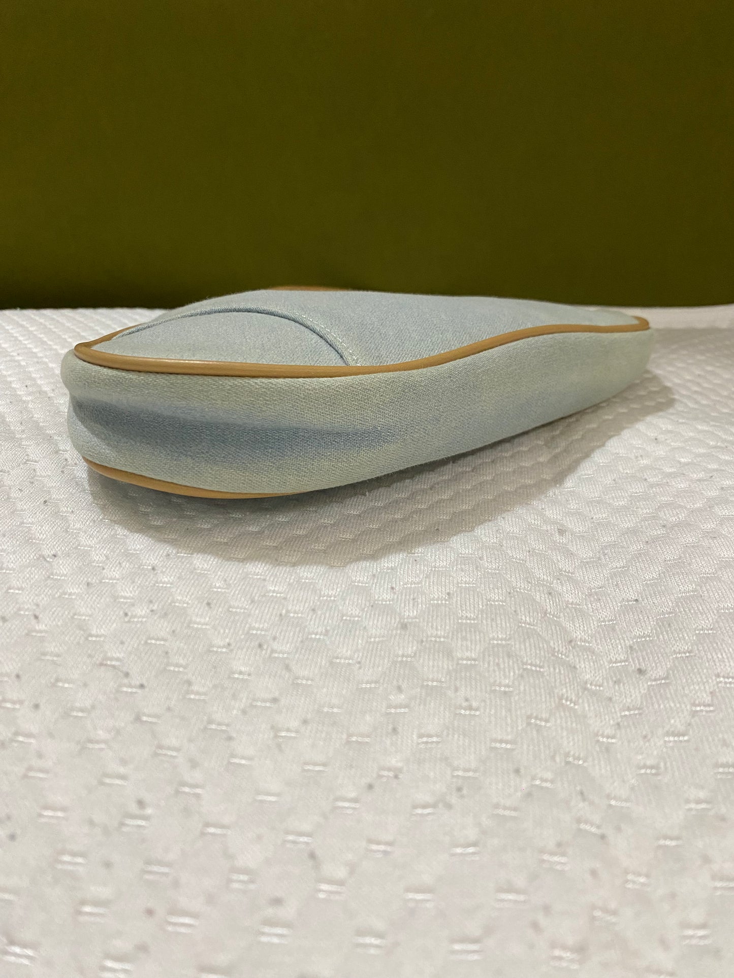 Dior mini light denim saddle