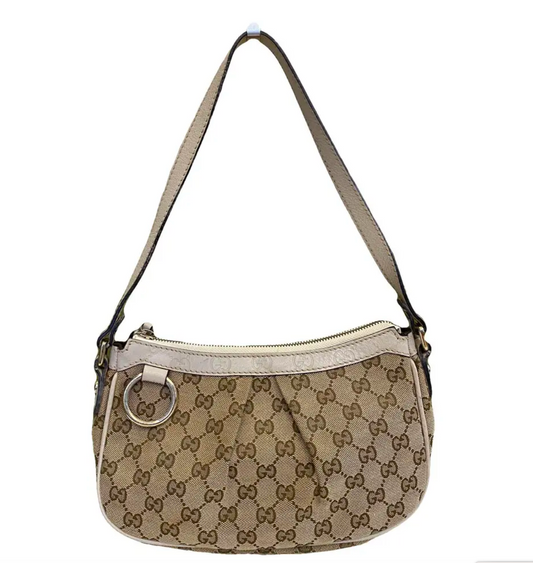 Gucci Sukey Monogram Mini Shoulder Bag in Cream/ Beige