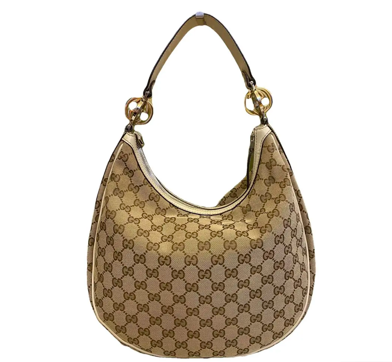 Gucci GG Monogram Medium Twin Hobo Shoulder Bag