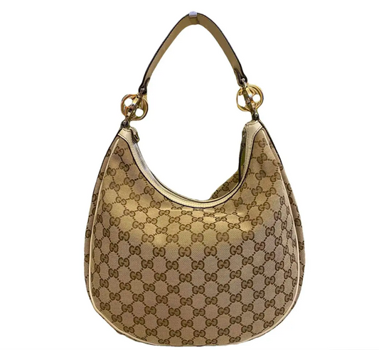 Gucci GG Monogram Medium Twin Hobo Shoulder Bag