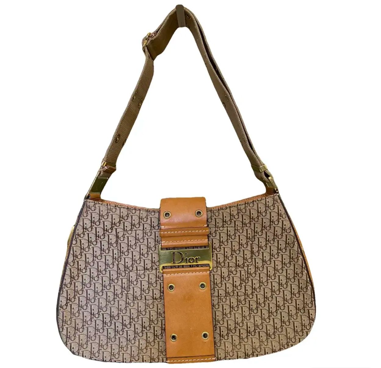 Dior Monogram Street Chic Columbus Hobo Shoulder Bag