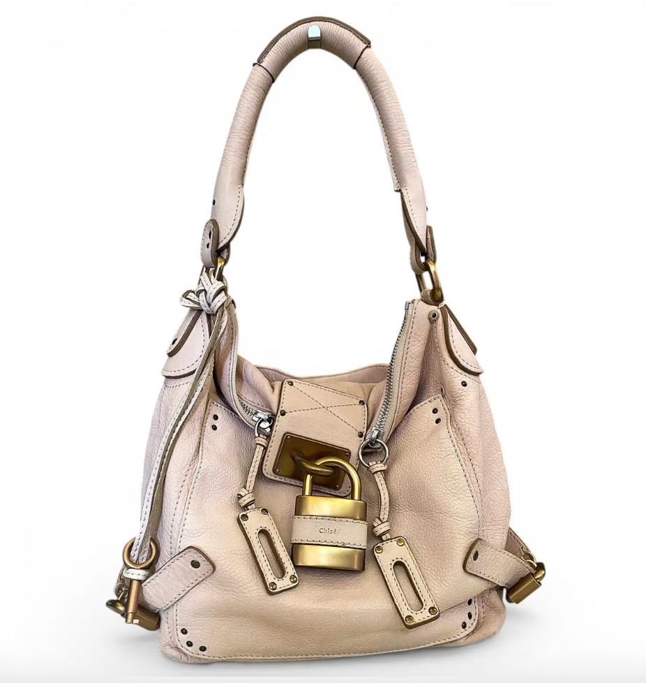 Chloe Paddington Beige Hobo Shoulder Bag