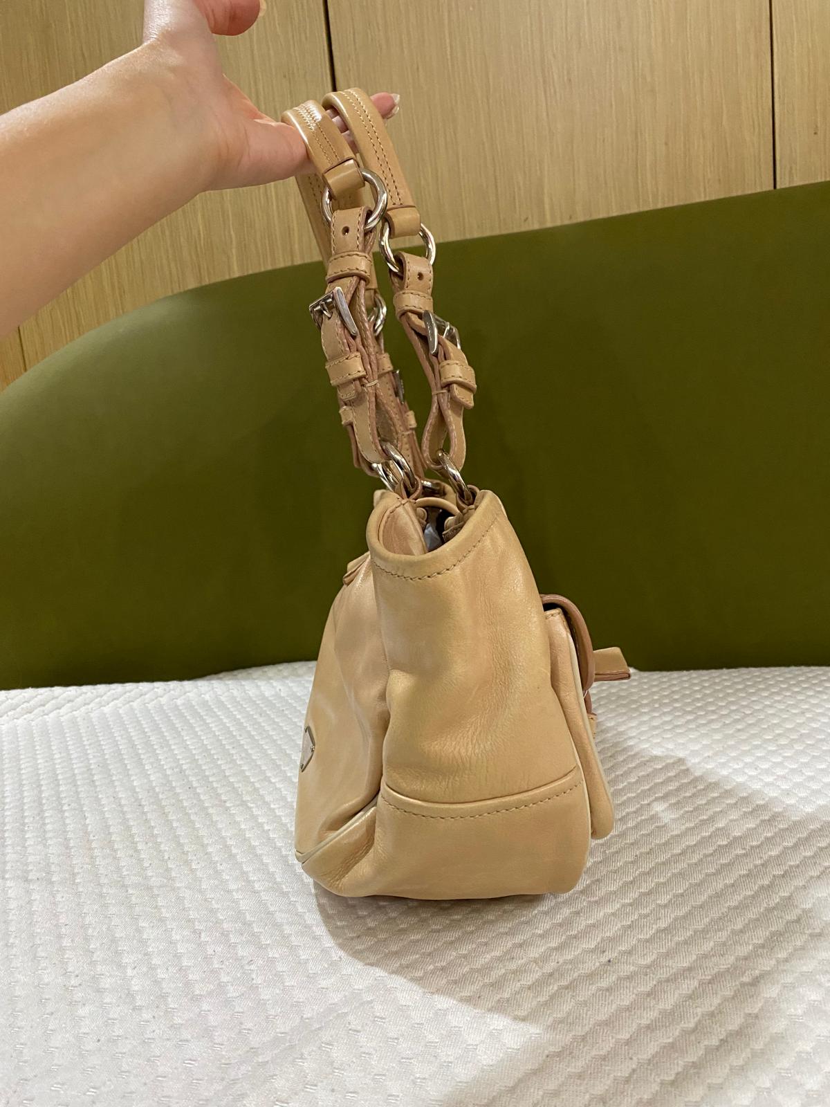 Prada Vintage Moon Leather Shoulder Bag