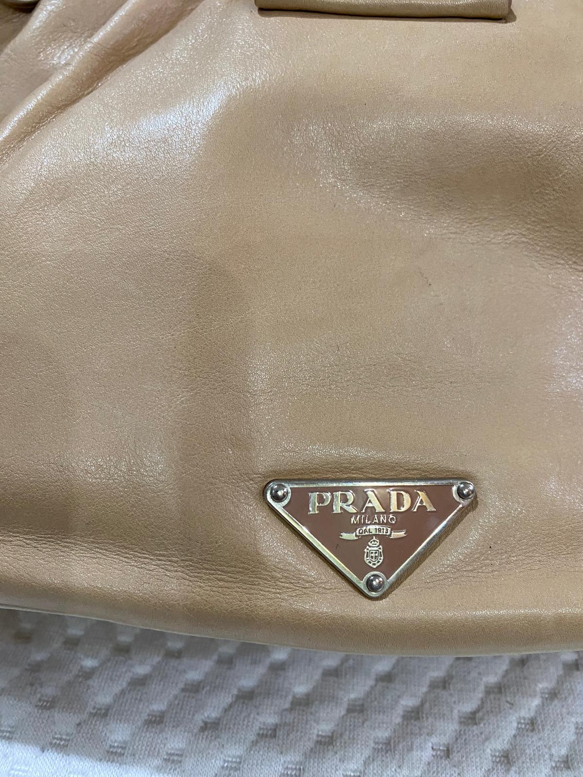 Prada Vintage Moon Leather Shoulder Bag