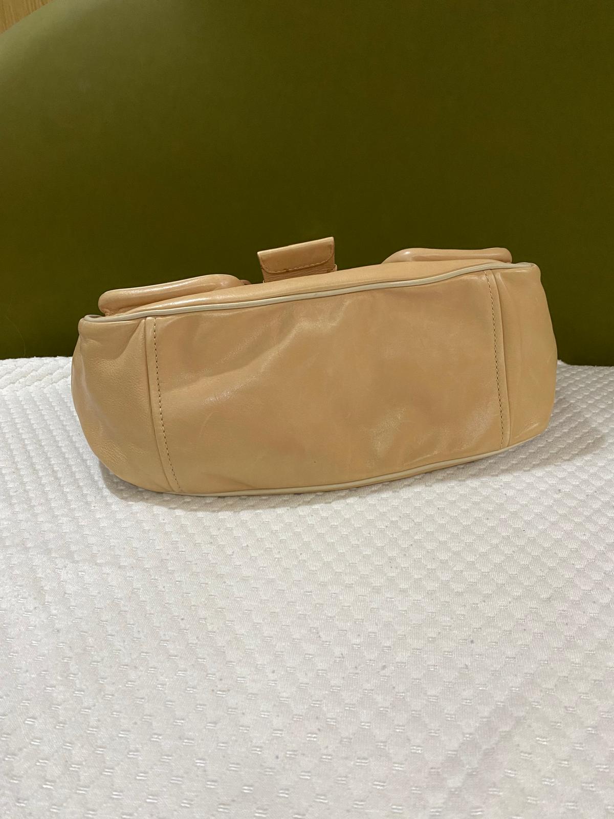 Prada Vintage Moon Leather Shoulder Bag