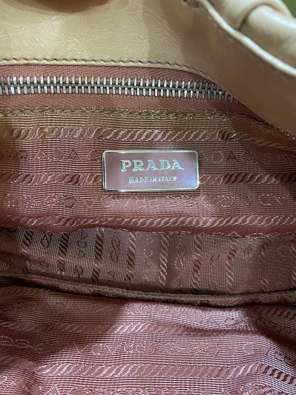 Prada Vintage Moon Leather Shoulder Bag