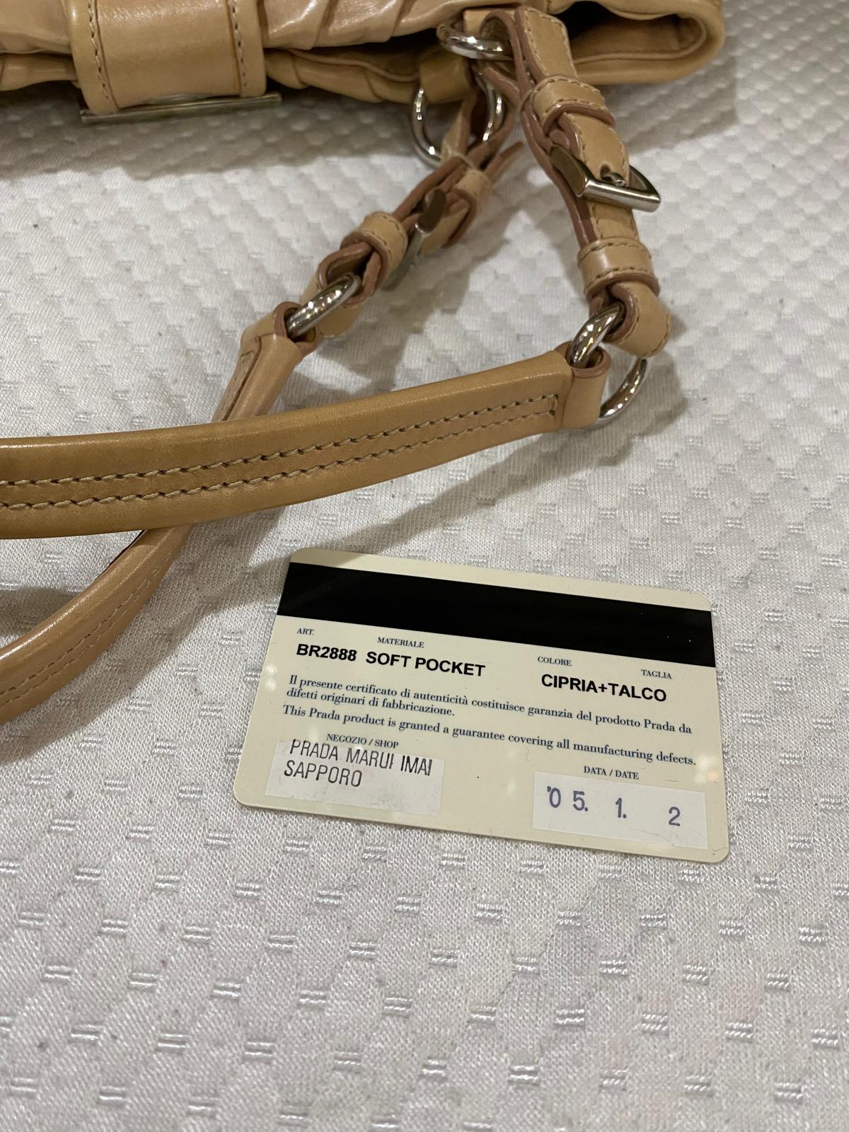 Prada Vintage Moon Leather Shoulder Bag