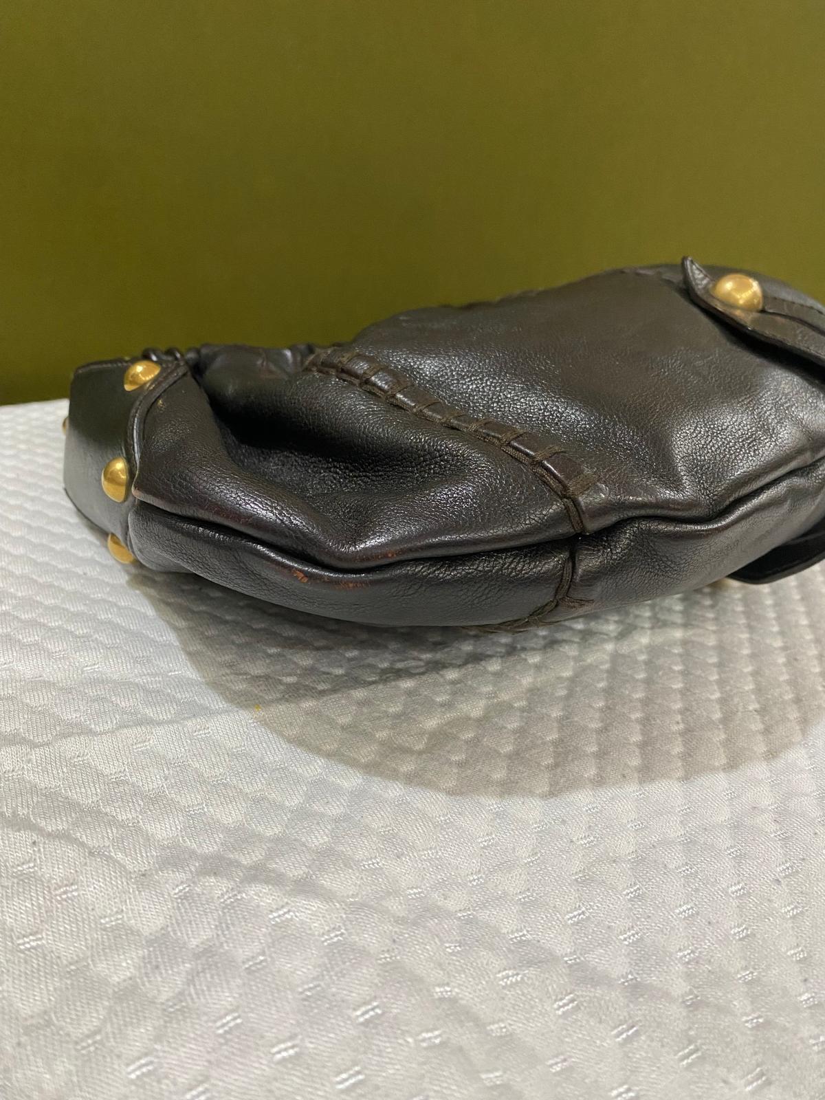 Yves Saint Laurent Rive Gauche Mombasa Vincennes bag in dark brown