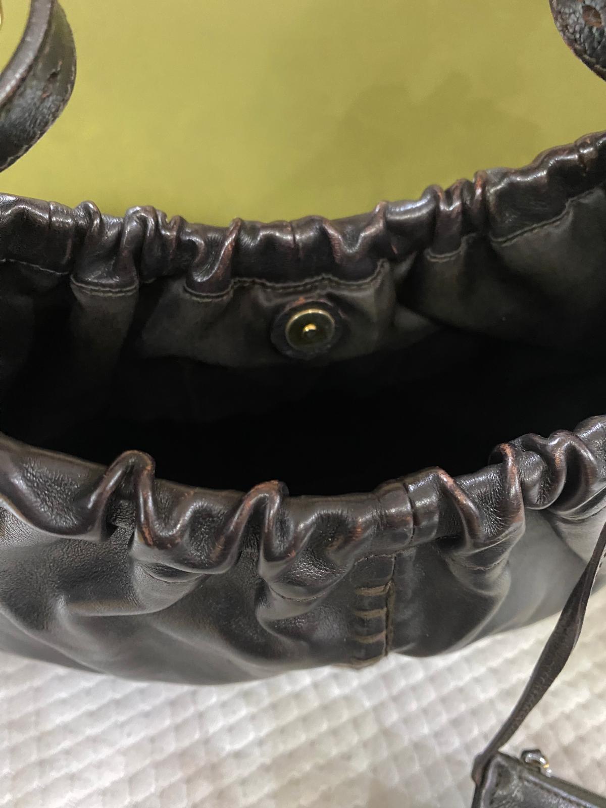 Yves Saint Laurent Rive Gauche Mombasa Vincennes bag in dark brown