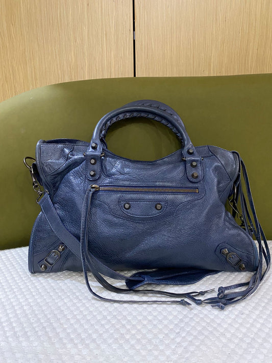 Balenciaga City Bag in blue