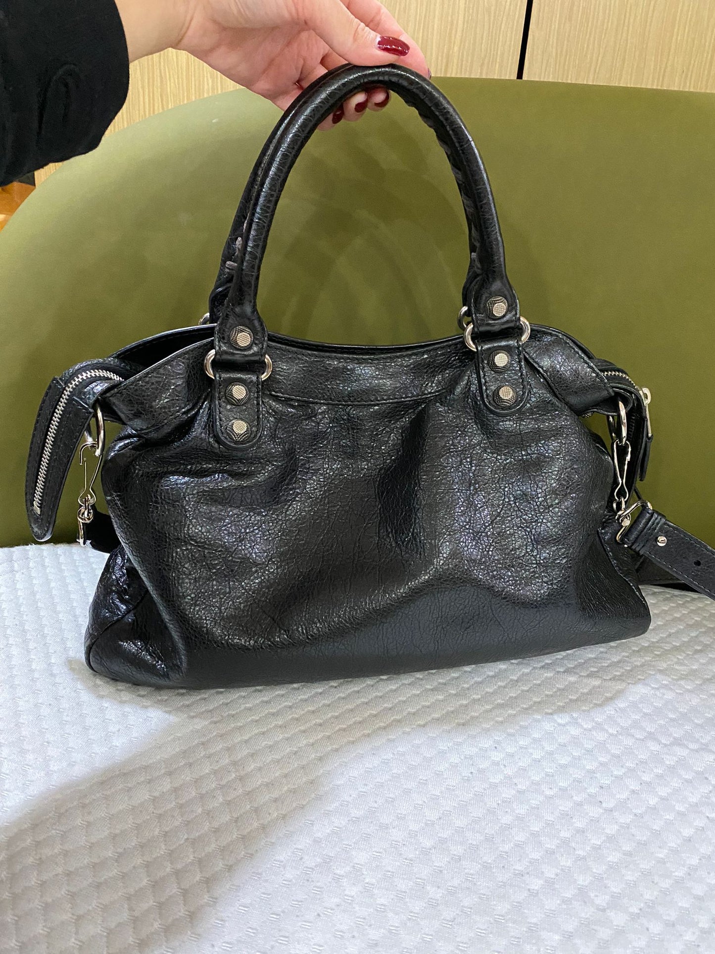 Balenciaga Small City Bag in black