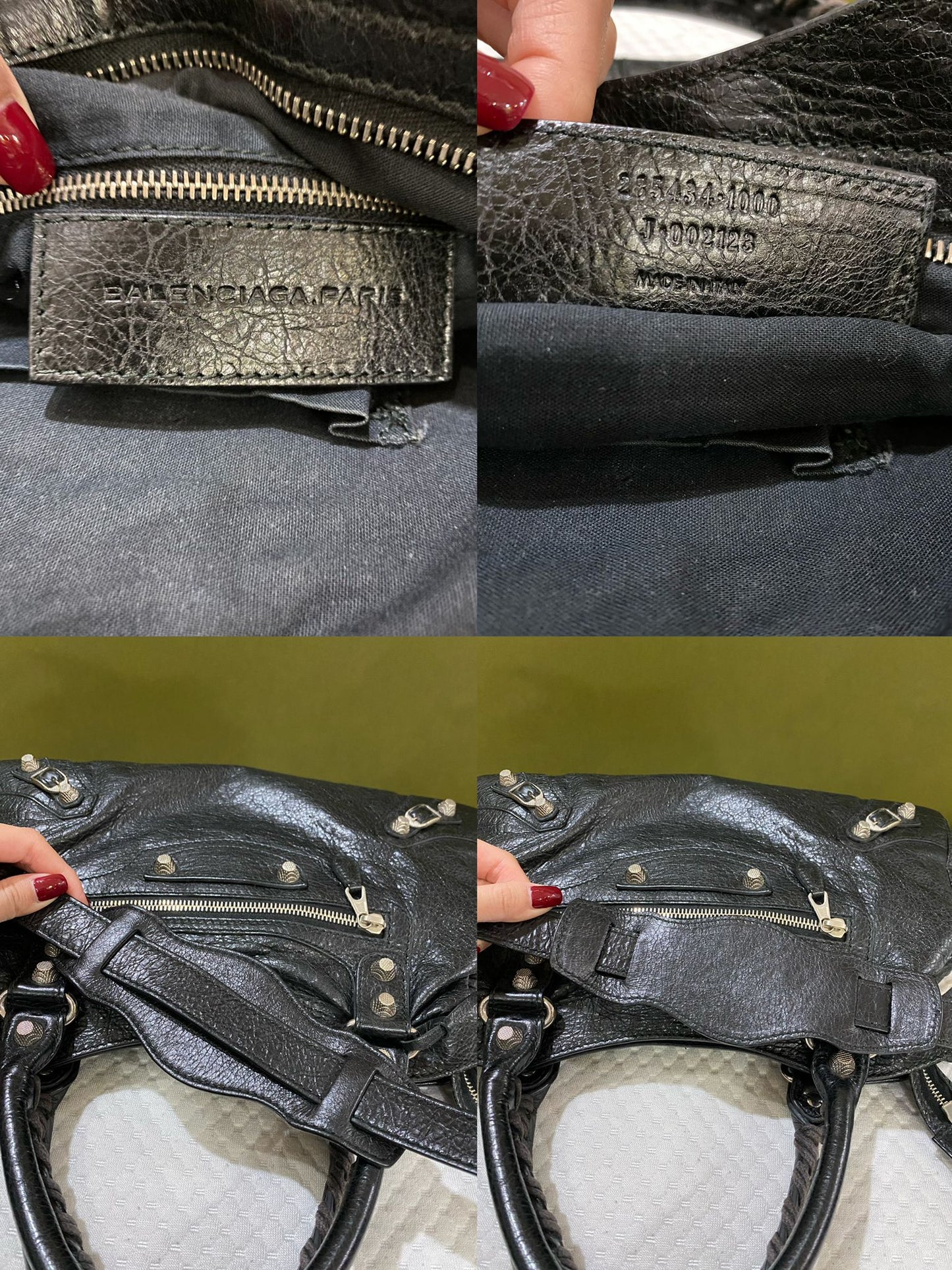 Balenciaga Small City Bag in black