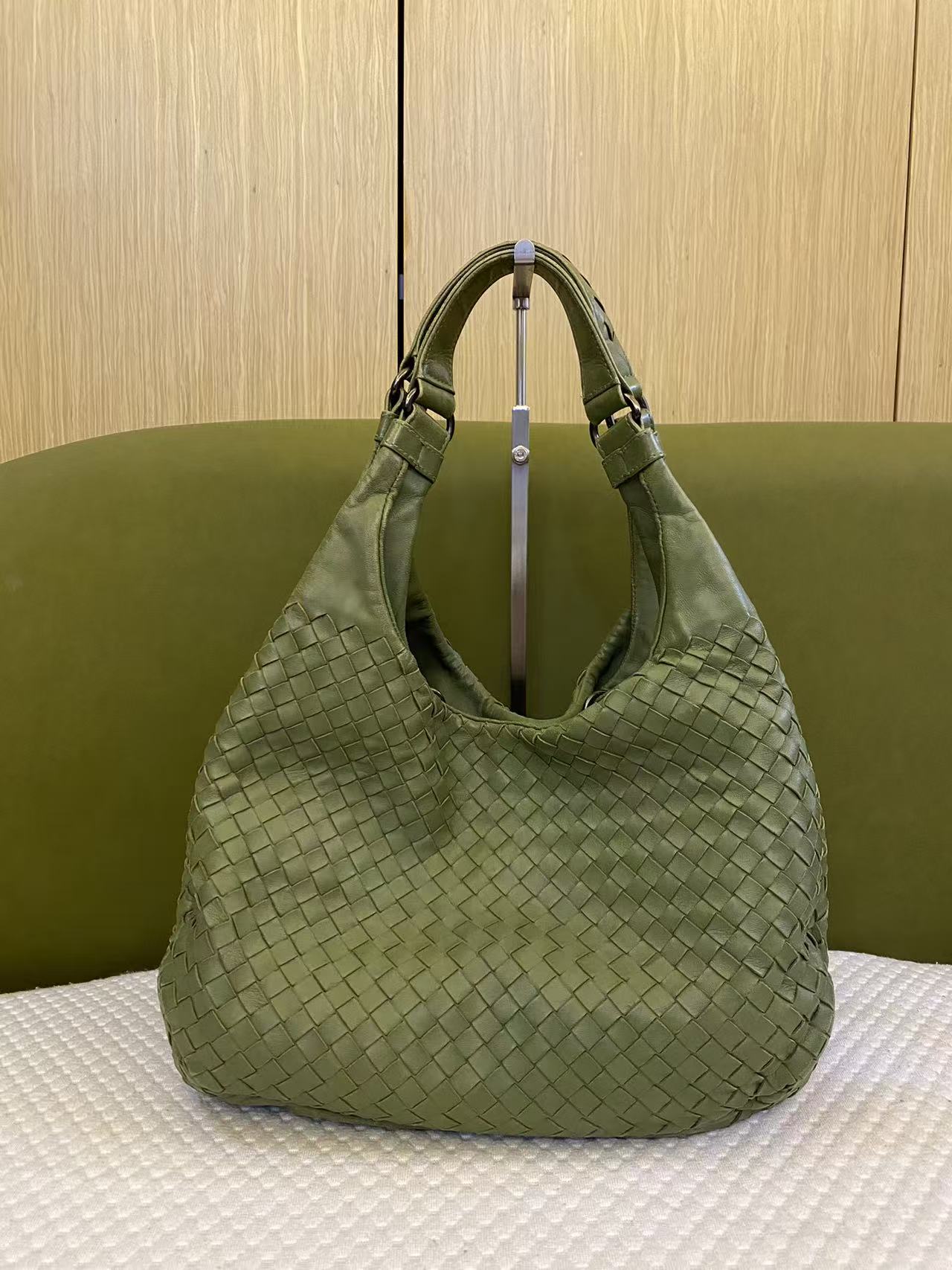 Bottega Veneta Intrecciato Medium Campana Olive Green