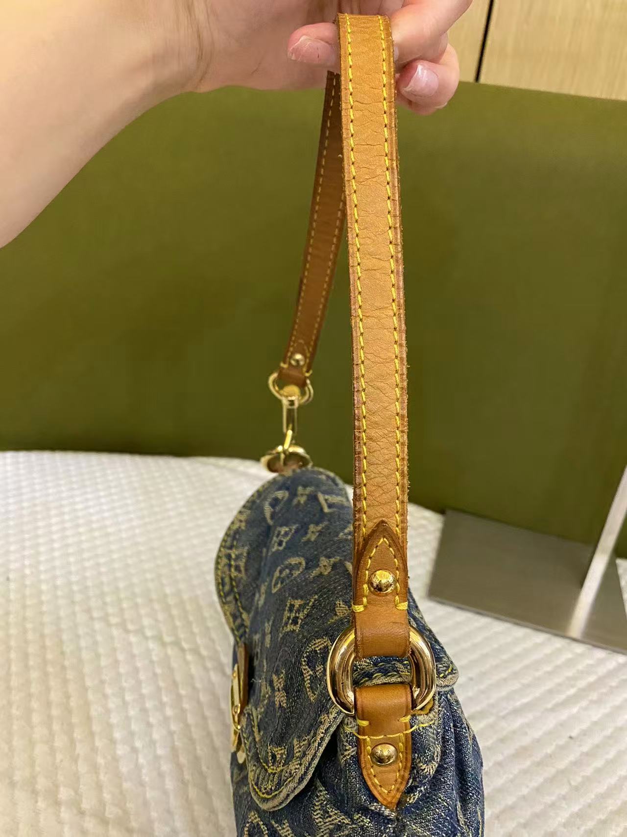 Louis Vuitton Denim Pleaty PM Blue Mini Shoulder Bag