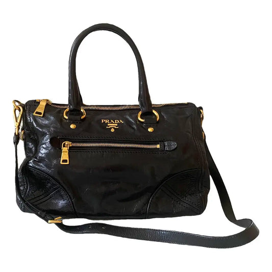 Prada Leather 2Way Tote Bag