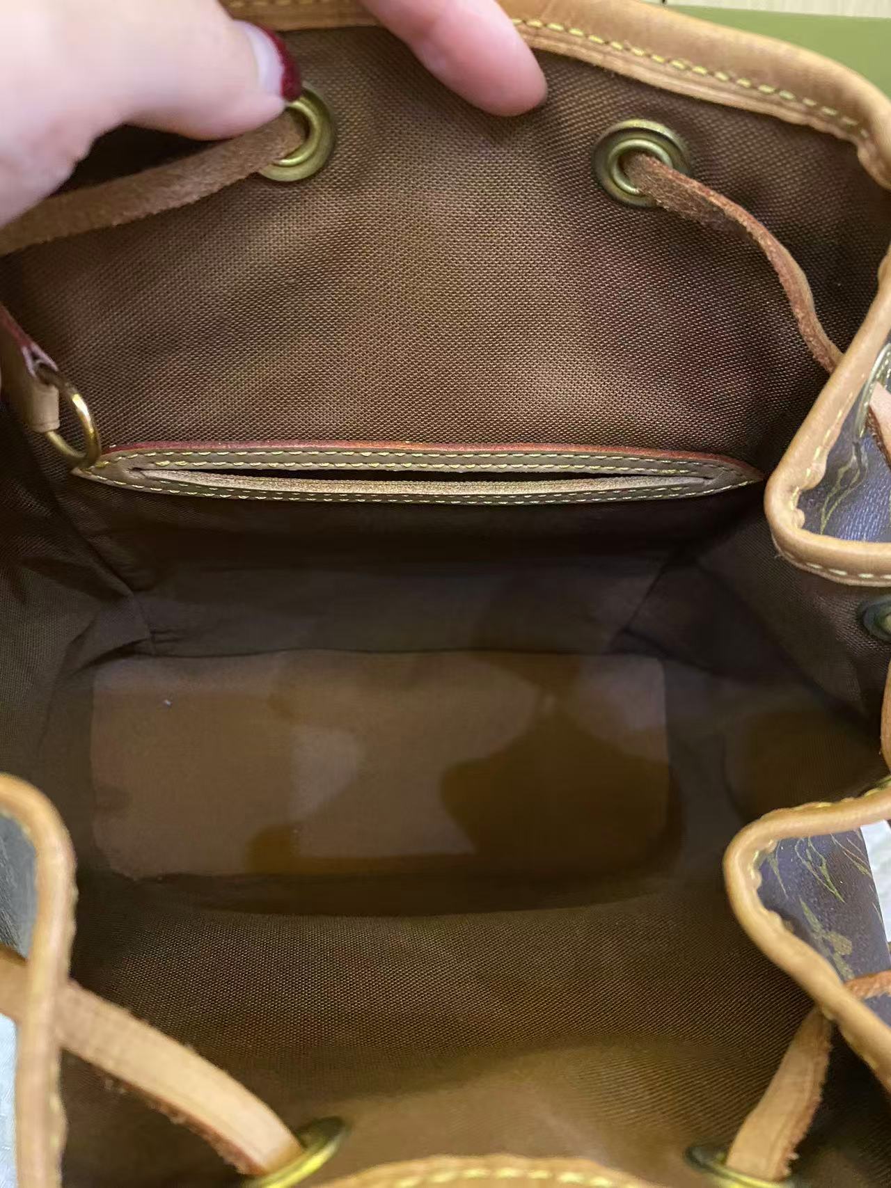 Louis Vuitton Backpack Montsouris MM in Brown Monogram Canvas