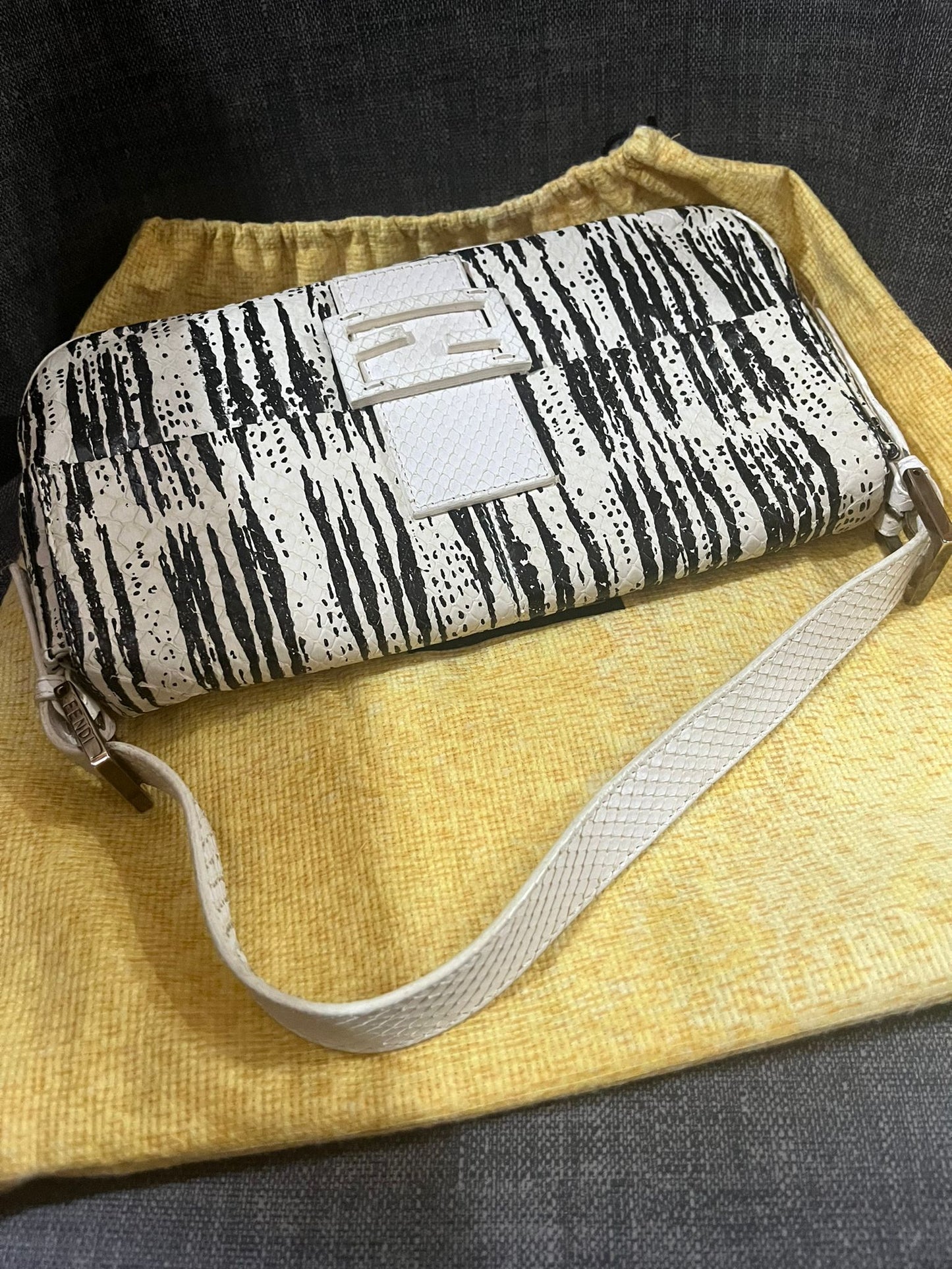 Fendi python baguette