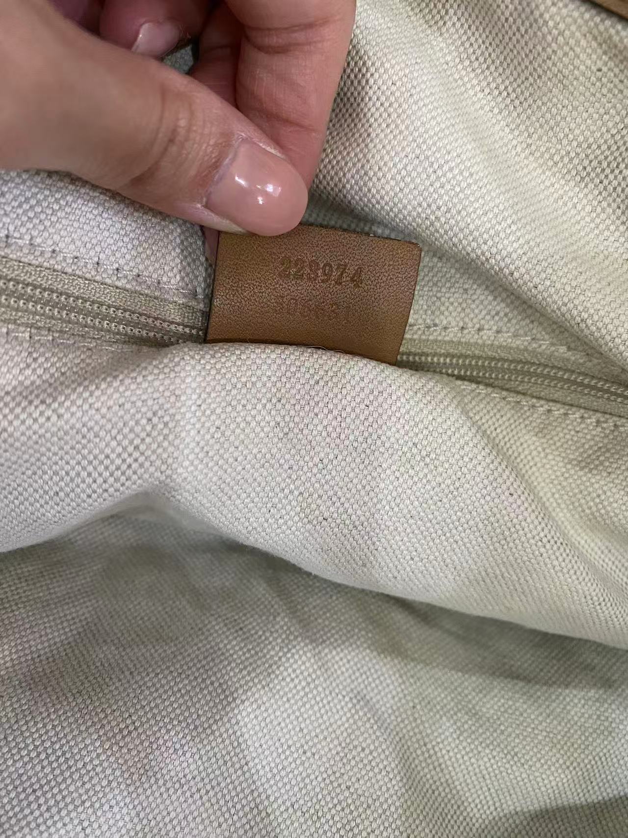 Gucci Denim GG Monogram Sukey Shoulder Tote Bag