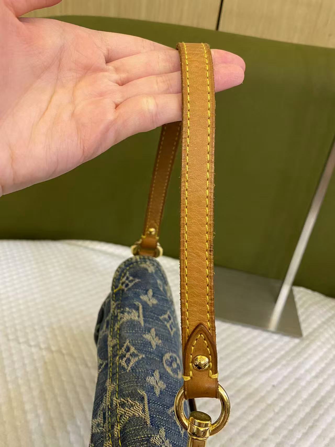 Louis Vuitton Denim Pleaty PM Blue Mini Shoulder Bag