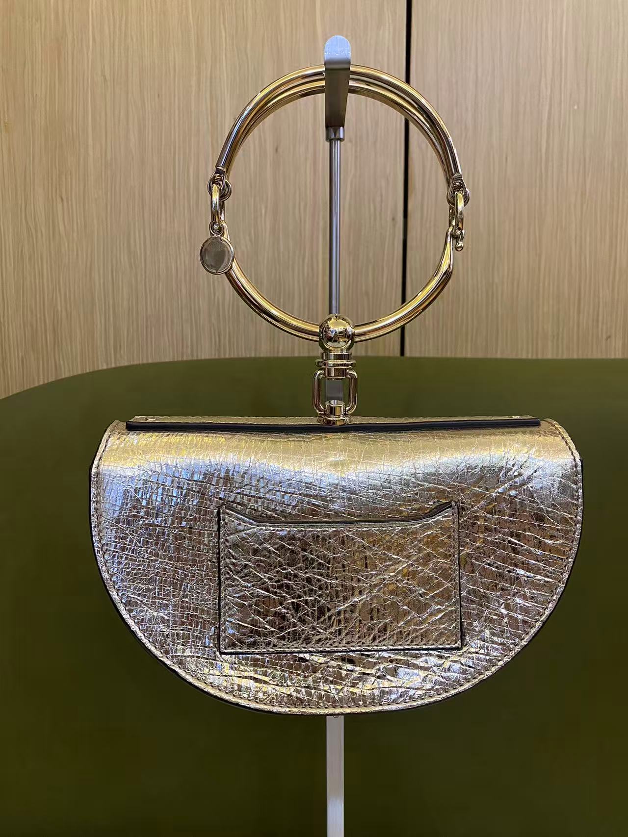 Chloé Nile Minaudière bag in metallic